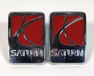 (2) Saturn Logo Emblem Badge Nameplate 3795 3799 Genuine OEM Auto Car SUV - Bild 1 von 7