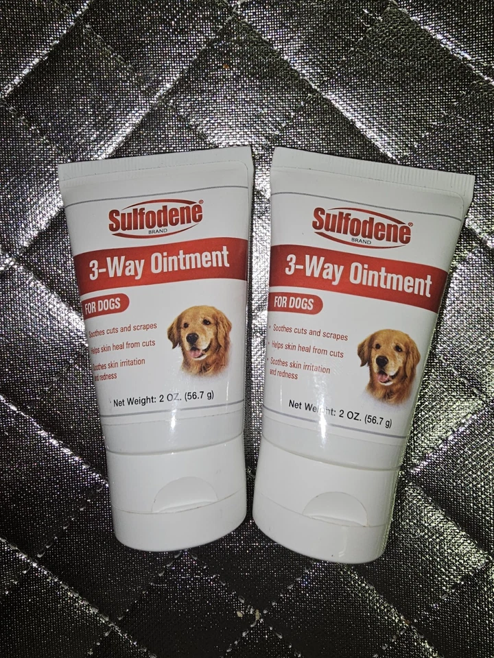 Sulfodene 3-Way Ointment for Dogs 2 oz Lot Of 2