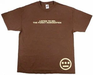 LISTEN TO DEL THE FUNKY HOMOSAPIEN Camiseta RAP Vintage XL LOGO Heiroglyphics - Imagen 1 de 11