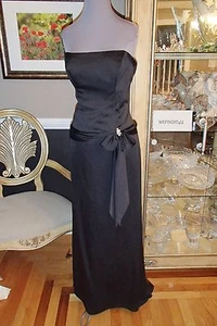 A1696 LAZARO JH 3794 BLACK SZ 12 $285 FORMAL BRIDESMAID GOWN DRESS $285 - Picture 1 of 10
