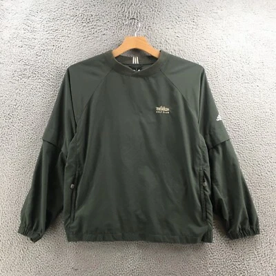 Adidas The Wilds гольф-клуб толстовка мужской M зеленый длинным рукавом пуловер карман - Изображение 1 из 4