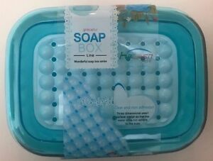 Three Dimensional-Pearl-Surface-Soap-Box-holder-Bathroom-Set-Green-Blue-Purple  