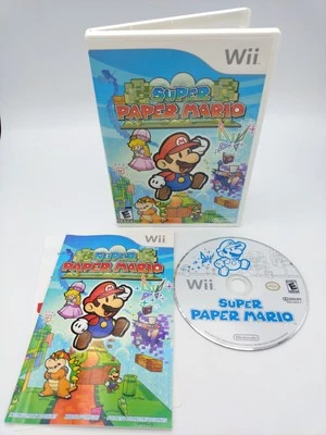 Super Paper Mario - Nintendo Wii  CIB Complete  - Image 1 of 2