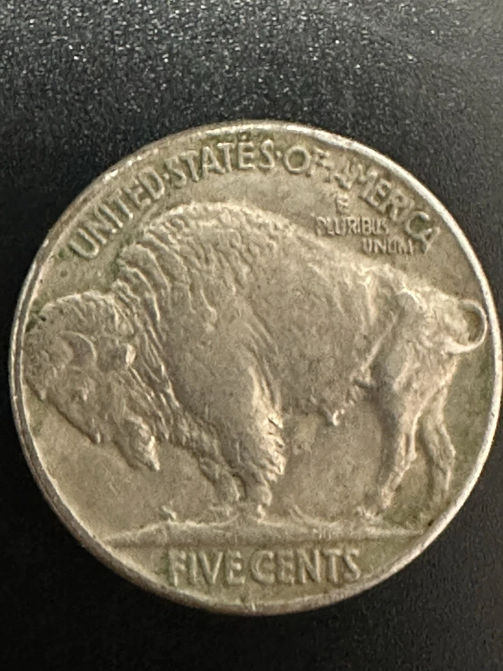 1937 Buffalo Nickel No Mint Mark Error Letters - Image 1 of 3