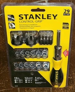 Stanley 29pc Control-Grip Ratcheting Screwdriver Set #54-925 - Picture 1 of 2
