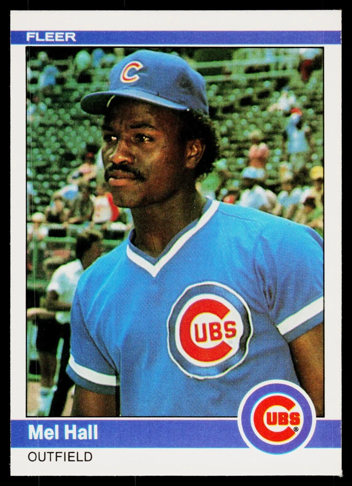 1984 Fleer #493 Mel Hall - VG - Image 1 of 2