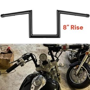 Motorcycle 1" Z-Bar 8" Rise Handlebar For Suzuki Intruder M800 VL 800 Volusia - Picture 1 of 13