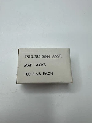 Vintage Pioneer Mfg Co Brooklyn NY Approx. 100 Map Tacks Pins Nostalgic - Image 1 of 2