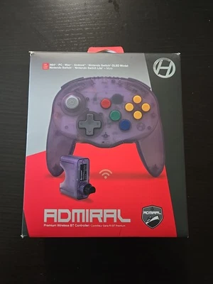Hyperkin Admiral Premium BT Wireless Controller for N64 / Switch - Purple - Image 1 of 4