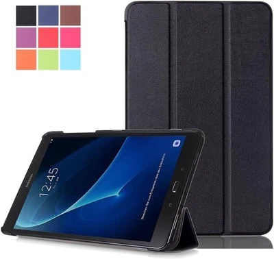 Galaxy Tab A6 10.1 Custodia - Flip Cover in PU Pelle Smart Case Protezione It - Immagine 1 di 4