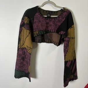 Maglione Nightmare Before Christmas Sally Cropped Donna Piccolo XL Cosplay - Foto 1 di 10