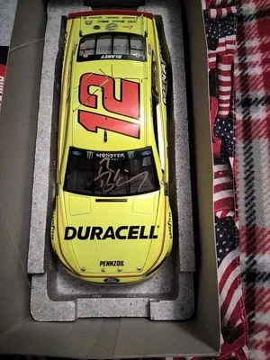 Autografiado por Ryan Blaney.  1/24 2018 #12 Menards Eltie Diecast Foto 1 de 4