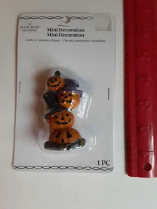 Halloween Dorf Miniatur Mini Dekoration Jack Laterne Stapel Hüte Ashland - Bild 1 von 2
