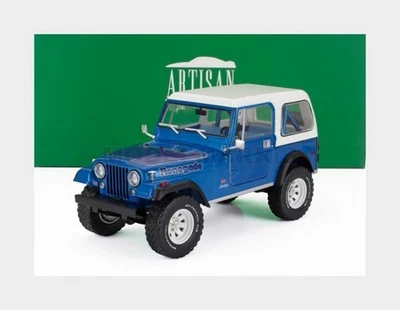 GREENLIGHT 19139 JEEP - CJ-7 RENEGADE HARD-TOP 1978 - BLUE WHITE - 1/18 - Immagine 1 di 2