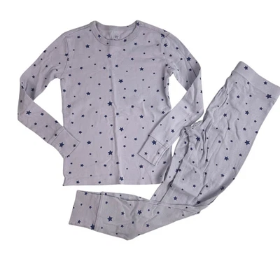 Pijama Gap Kids roxo longo John orgânico tamanho 8 - Imagem 1 de 4