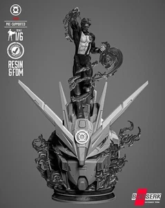 Green Lantern Kyle Rayner 3D Resin Statue – Unpainted Model Kit – DC Comics - Picture 1 of 12