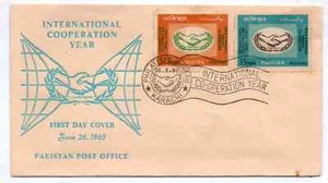 LIST#02 * PAKISTAN FDC INTERNATIONAL COOPERATON YEAR 1965 - Picture 1 of 1