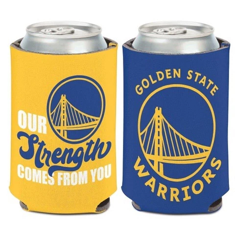Golden State Warriors 12oz Slogan Can Cooler [NEW] NBA Beer Coozie Koozie Drink Cover
