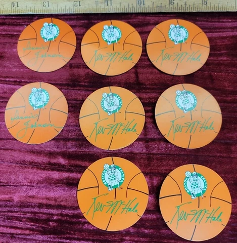 1989 Boston Celtics Team Facsimile Autograph Magnet McHale Parish Dennis johnson Cover