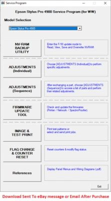 Epson Service Program Stylus Pro 4900 - Image 1 of 4