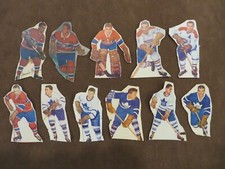 Lot of 11 Parkhurst Hockey Cards Hand cut!!! 1954 to 1957 Canadiens Maple Leafs