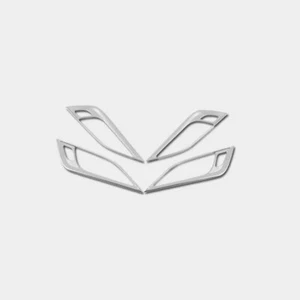 Fit For Cadillac CT5 2019-2020 Inner Door Handle Frame Trim 4PCS Silver Steel - Picture 1 of 8
