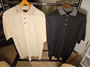 VTG pair of (CASUAL ATTITUDE) cotton Knit Polo Shirts NWT Never Worn Casual 90s - Picture 1 of 18