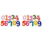 20X Funky Fun Magnetic Numbers Wooden Kids Educational Toysed