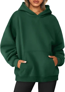 Womens Oversized Sweatshirts Fleece Hoodies Long Sleeve Shirts Pullover Fall Out - Picture 1 of 26