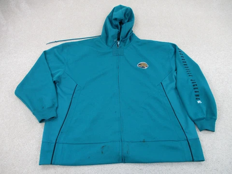 Jacksonville Jaguars Sweater Adult Extra Large Green Football Hoodie Mens B03 * Cover