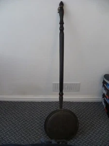 A French Victorian era, Large Copper Bed Warming Pan. Antique Copper Bed Warmer - Picture 1 of 8