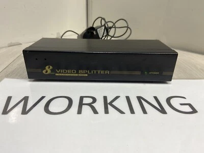 8-way VGA Monitor Display Signal Splitter & Booster, 1 PC to 8 screens - Image 1 of 3