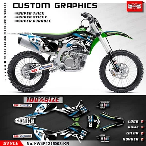 Graphics Kit Adhesive Sticker for KXF450 KX450F 2012 2013 2014 2015 Shield - Picture 1 of 9