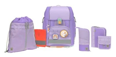 Lässig School Set Boxy Unique Schulranzen Violet / Lavender Violett