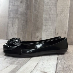 Kate Spade Women's 9 Camilla Jelly Shoes Ballerina Rubber Flats Slip On Black - Bild 1 von 9