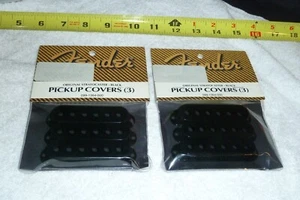 2 Pk Vintage Fender Stratocaster Guitar Black Pickup Covers 099-1364-000  ItemOA - Picture 1 of 6