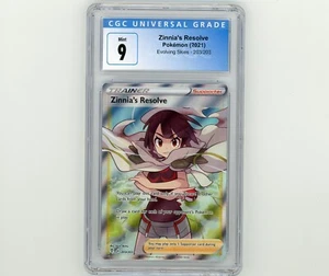 2021 Pokemon Evolving Skies 203 Full Art Zinnia's Resolution CGC 9 - Bild 1 von 2