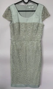 Womens Precise Petite Size 10 Lined Cream sparkle Dress Wedding Event Occasional - Picture 1 of 6