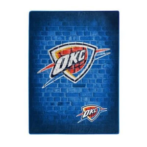 Oklahoma City Thunder 60x80 Street Design Royal Plush Raschel Throw Blanket [NEW - Picture 1 of 1