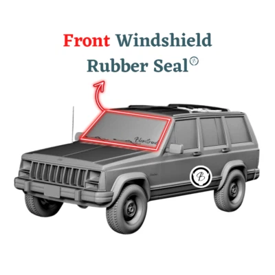 Jeep Cherokee XJ (1984-1996) Joint de pare-brise en caoutchouc - Photo 1/4