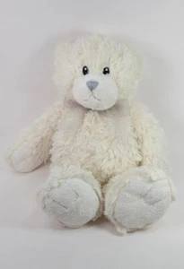 First Impressions Cream Teddy Bear Plush Shaggy Macy's 13" Stuffed Animal Lovey - Picture 1 of 5