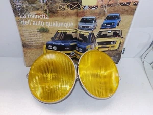 Fiat 131 ABARTH RALLY ORIGINAL ROUND YELLOW FOG LAMP GROUPS VERY HIGH - Picture 1 of 3