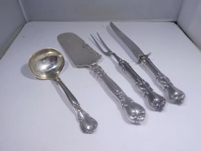 4 PIEZAS PARA SERVIR CHANTILLY GORHAM BIRKS PLATA ESTERLINA Foto 1 de 3