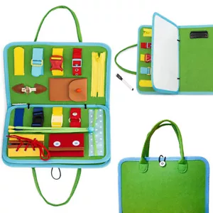 Montessori Sensory Toy Busy Board Education Book For Preschool Boy Girl Toddlers - Picture 1 of 9