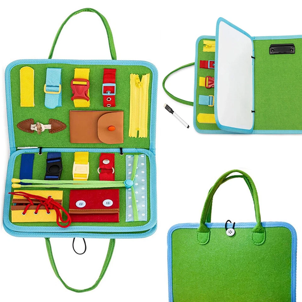 Montessori Sensory Toy Busy Board Education Book For Preschool Boy Girl Toddlers - Image 1 of 4