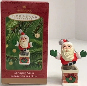 Hallmark Keepsake Christmas Ornament Springing Santa 2001  - Picture 1 of 9
