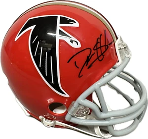 Deion Sanders Atlanta Signed Throwback Mini Football Helmet (JSA) - Picture 1 of 2
