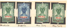 Radio Reception Verification  4 mounted stamps see description for details Lot 1