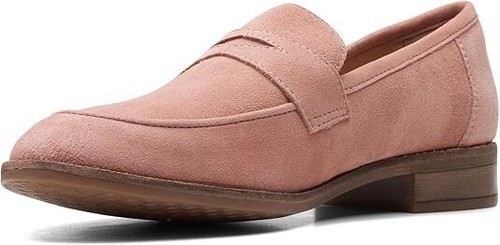 Mocassino donna Clarks Trish Rose scamosciato blush taglia 9 5 nuovo B1027