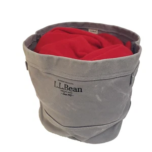 L.L.Bean Gray Cubby Storage Bag - ID 507090 - Lettera monogrammata (E) - Foto 1 di 18
